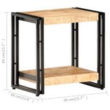 vidaXL Bijzettafel 40x30x40 cm ruw mangohout