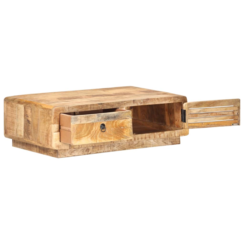 vidaXL Salontafel 90x60x29 cm ruw mangohout