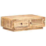 vidaXL Salontafel 90x60x29 cm ruw mangohout