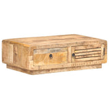 vidaXL Salontafel 90x60x29 cm ruw mangohout