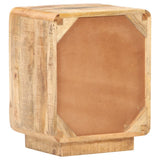 vidaXL Nachtkastje 40x30x50 cm ruw mangohout