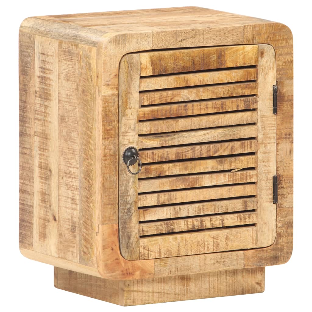 vidaXL Nachtkastje 40x30x50 cm ruw mangohout