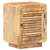 vidaXL Nachtkastje 40x30x50 cm ruw mangohout