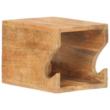 vidaXL Wandfietsenrek 35x25x25 cm massief ruw mangohout