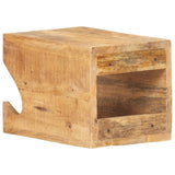 vidaXL Wandfietsenrek 35x25x25 cm massief ruw mangohout