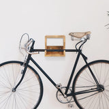vidaXL Wandfietsenrek 35x25x25 cm massief ruw mangohout