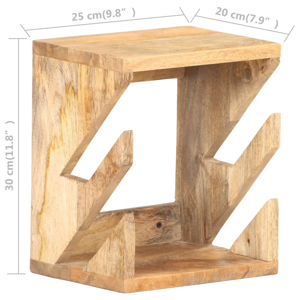 vidaXL Wandskateboardhouder 25x20x30 cm massief mangohout