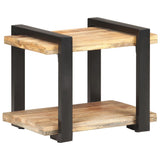vidaXL Nachtkastje 50x40x40 cm ruw mangohout