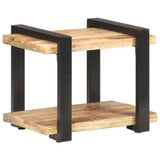 vidaXL Nachtkastje 50x40x40 cm ruw mangohout