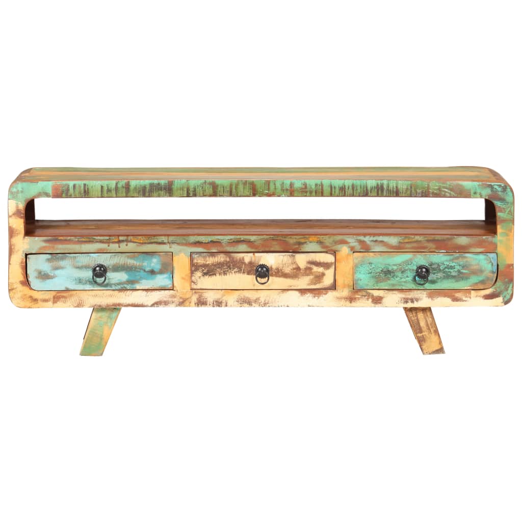 vidaXL Tv-meubel 117x30x41 cm massief gerecycled hout