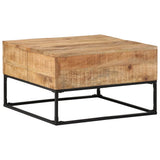 vidaXL Salontafel 68x68x41 cm ruw mangohout