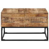 vidaXL Salontafel 68x68x41 cm ruw mangohout