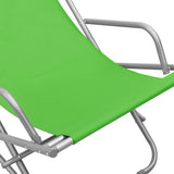 vidaXL Klapstoelen 2 st staal groen