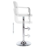 vidaXL Barstoelen 2 st artiste blanc