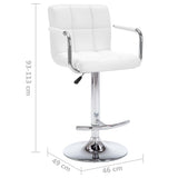 vidaXL Barstoelen 2 st artiste blanc