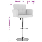 vidaXL Barstoelen 2 st artiste blanc