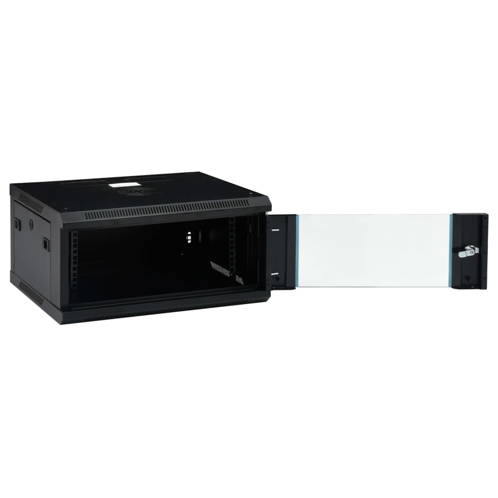 vidaXL Netwerkkast voor aan de muur 4U 19" IP20 600x450x285 mm