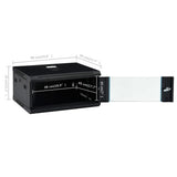 vidaXL Netwerkkast voor aan de muur 4U 19" IP20 600x450x285 mm
