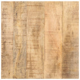 vidaXL Bijzettafel op wieltjes 40x40x42 cm ruw mangohout