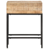 vidaXL Bijzettafel 40x30x50 cm massief ruw mangohout