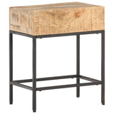 vidaXL Bijzettafel 40x30x50 cm massief ruw mangohout
