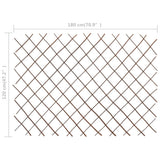 vidaXL Garden Trellises 5 pcs 180x120 cm willow wood