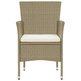 vidaXL Tuinstoelen 2 st poly rattan beige