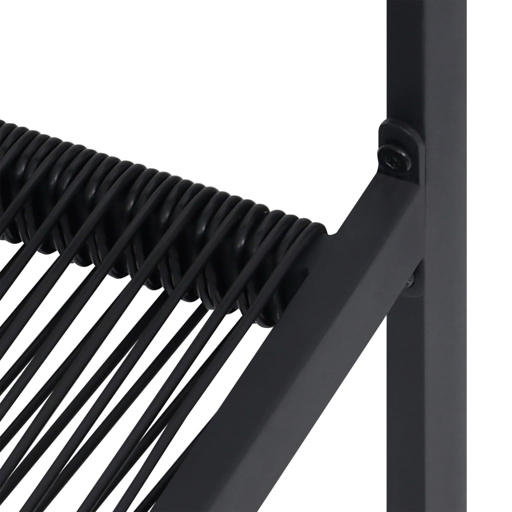 vidaXL Tuinstoelen 2 st PVC-rattan zwart