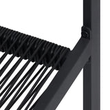 vidaXL Tuinstoelen 2 st PVC-rattan zwart