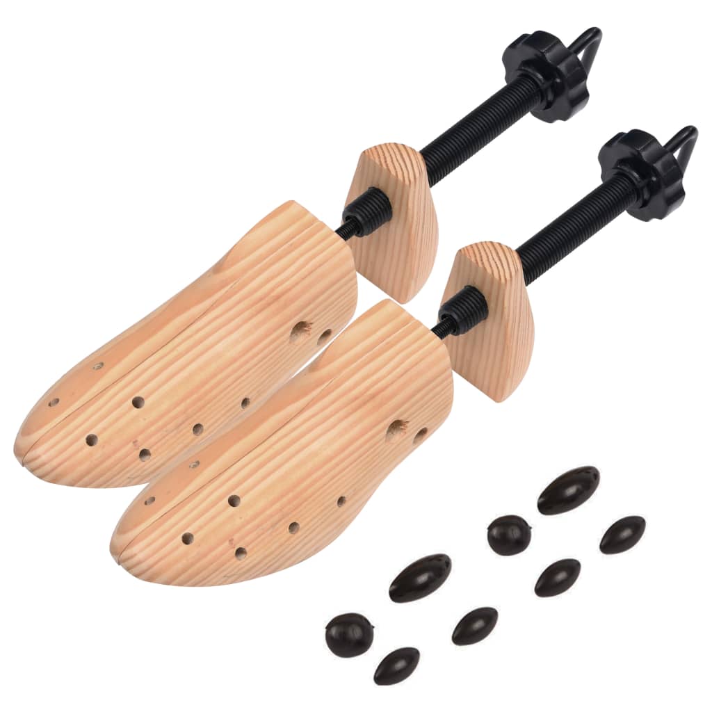vidaXL Shoe Trees size 36-40 solid pine wood