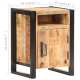 vidaXL Nachtkastje 40x35x55 cm massief mangohout