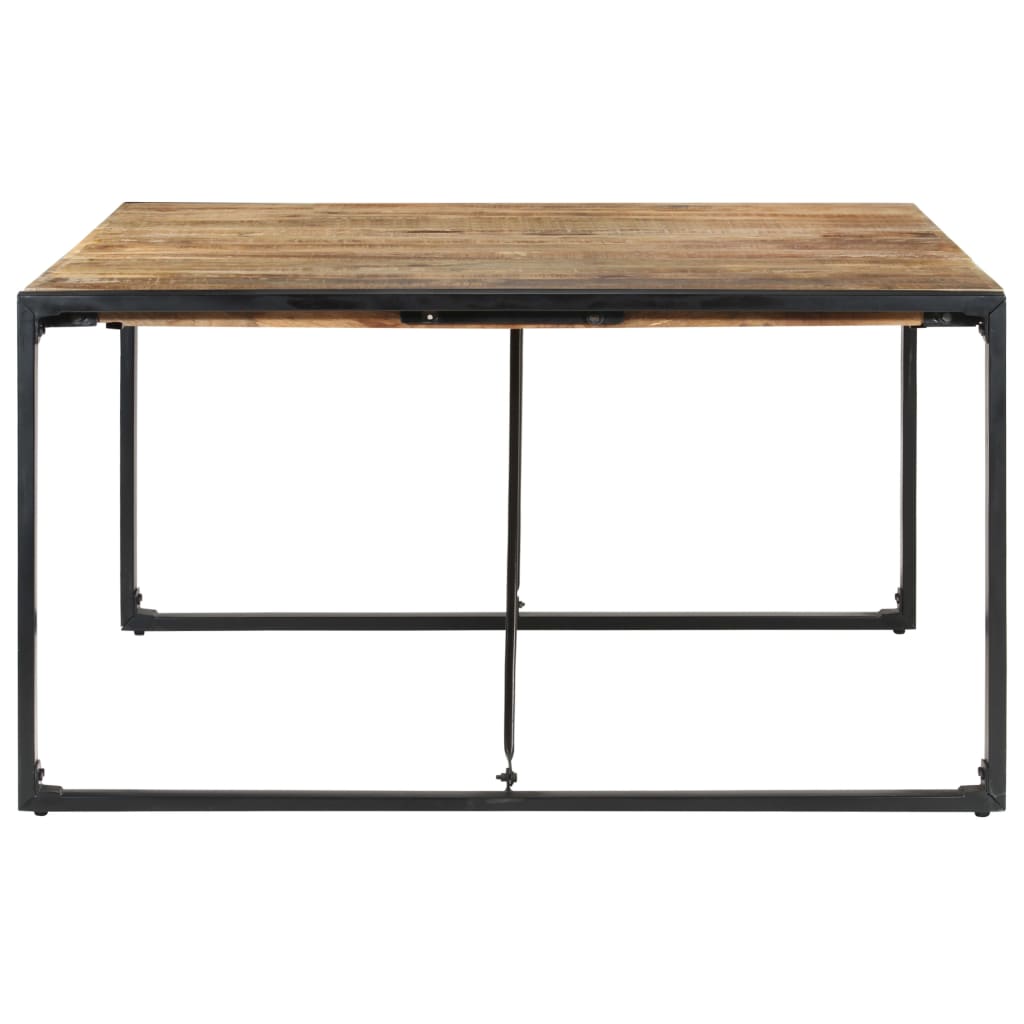 vidaXL Eettafel 140x140x75 cm ruw mangohout