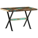 vidaXL Eettafel 120x60x76 cm bois massif recyclé