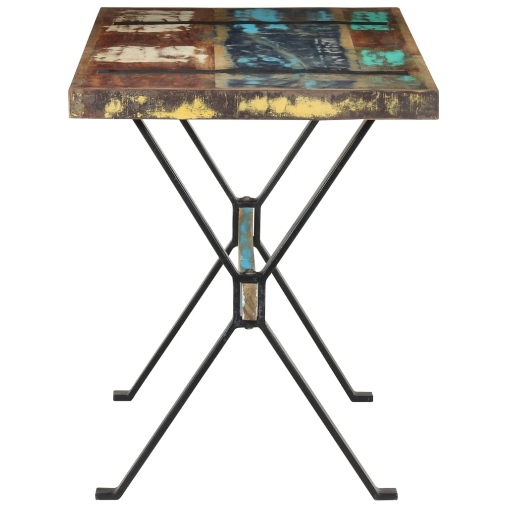 vidaXL Eettafel 120x60x76 cm bois massif recyclé