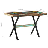 vidaXL Eettafel 120x60x76 cm bois massif recyclé
