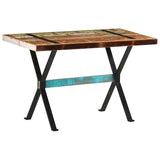 vidaXL Eettafel 120x60x76 cm bois massif recyclé