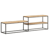 vidaXL Tv-meubel 180x30x50 cm ruw mangohout