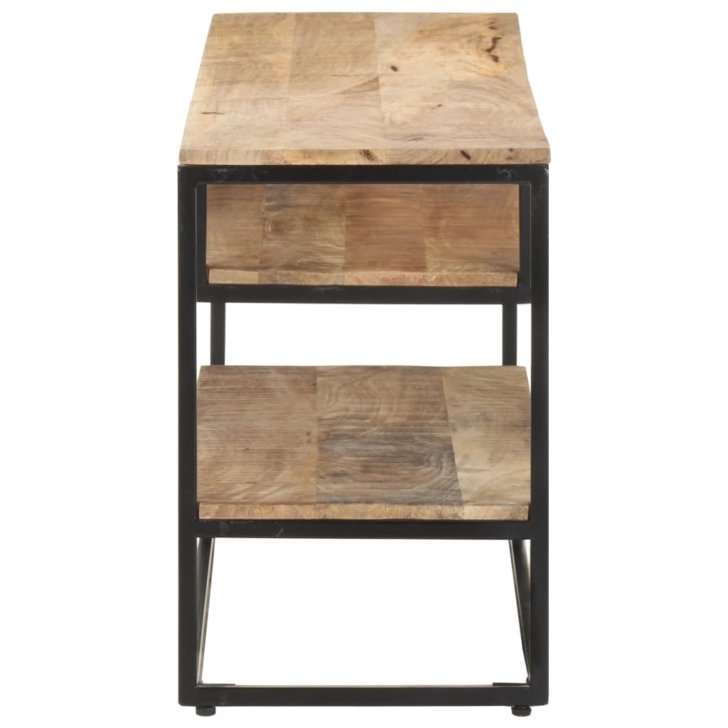 vidaXL Tv-meubel 130x30x45 cm ruw mangohout