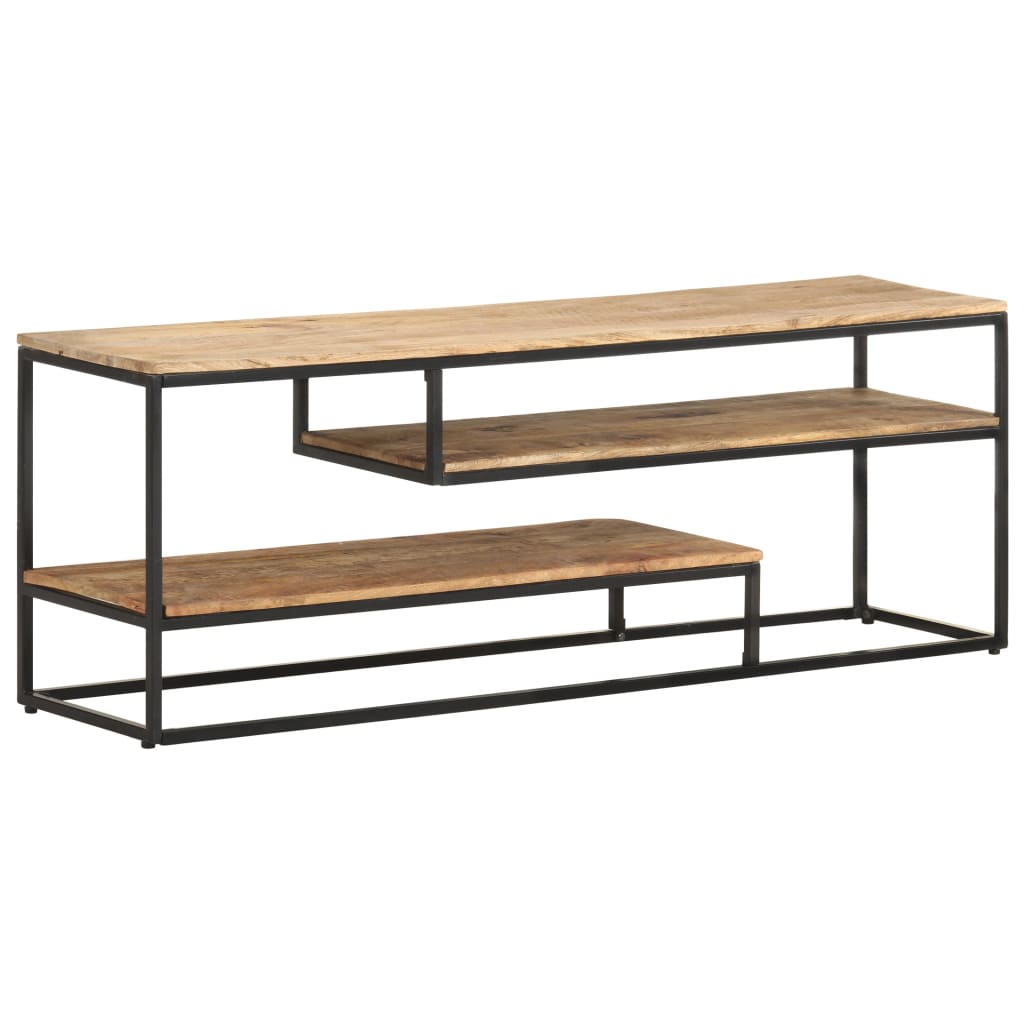vidaXL Tv-meubel 130x30x45 cm ruw mangohout