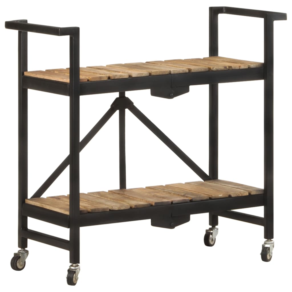 vidaXL Keukentrolley 87x36x81 cm massief mangohout