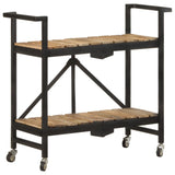 vidaXL Keukentrolley 87x36x81 cm massief mangohout