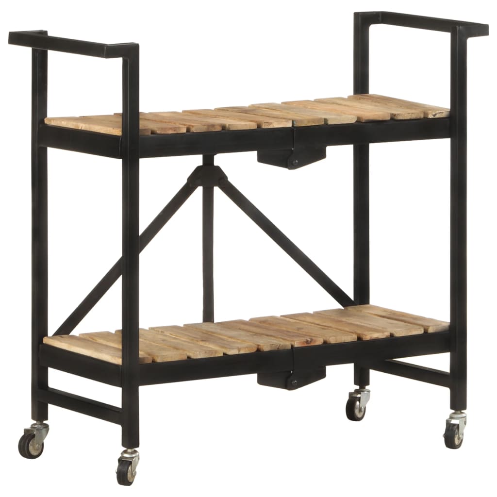 vidaXL Keukentrolley 87x36x81 cm massief mangohout