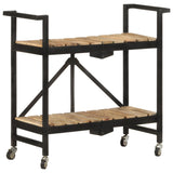 vidaXL Keukentrolley 87x36x81 cm massief mangohout