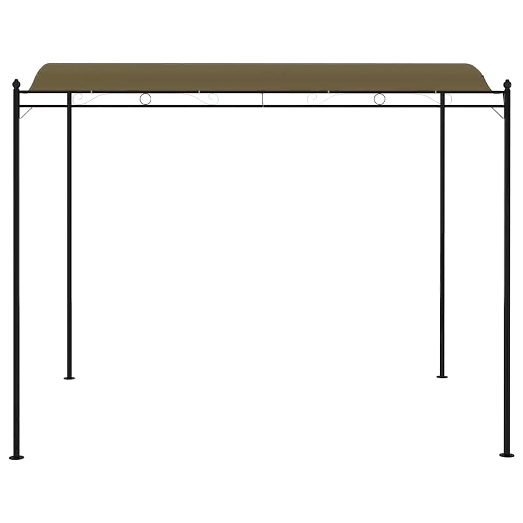 vidaXL Zonneluifel 180 g/m² 3x2,4 m taupe