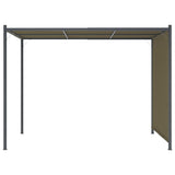 vidaXL Pergola met uittrekbaar dak 180 g/m² 3x3 m taupe