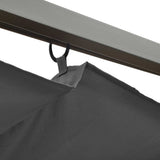 vidaXL Pergola avec support de trek dak 180 g/m² 3x3 m acier antracietkleur
