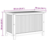 vidaXL Tuinbox 90x50x58 cm massief acaciahout