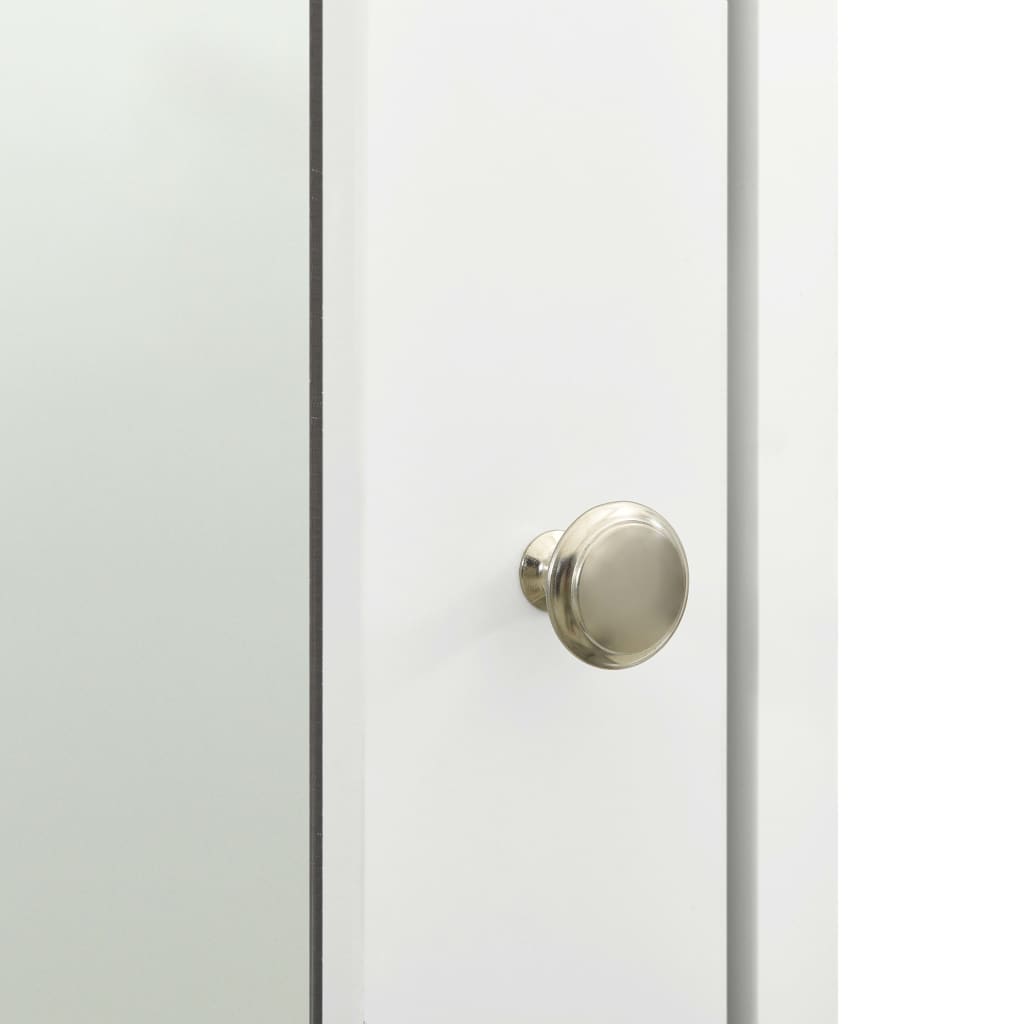 vidaXL Badkamerspiegelkast 66x17x63 cm MDF wit