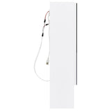 vidaXL Badkamerspiegelkast LED 80x15x60 cm MDF wit