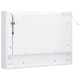 vidaXL Badkamerspiegelkast LED 80x15x60 cm MDF wit